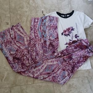 beautiful palazzo pant with elastic back  size S